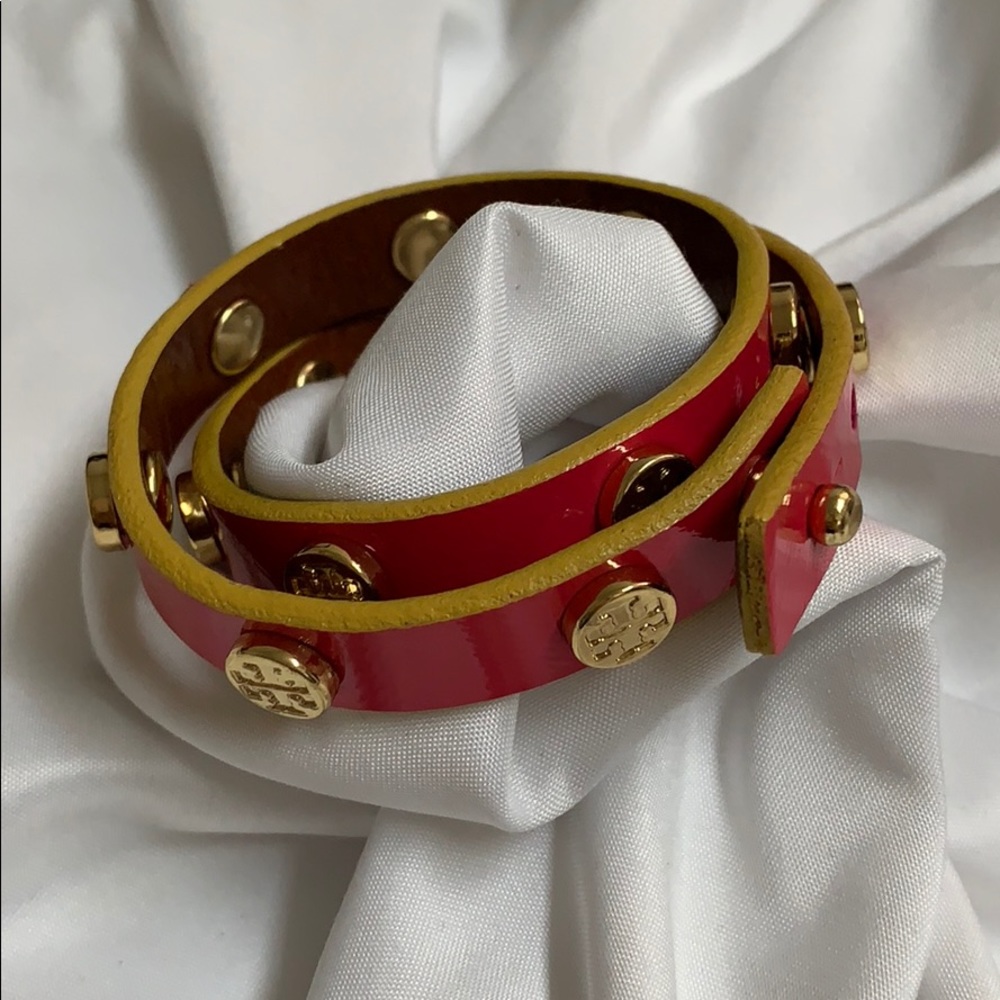 Authentic Tory Burch wrap leather bracelet